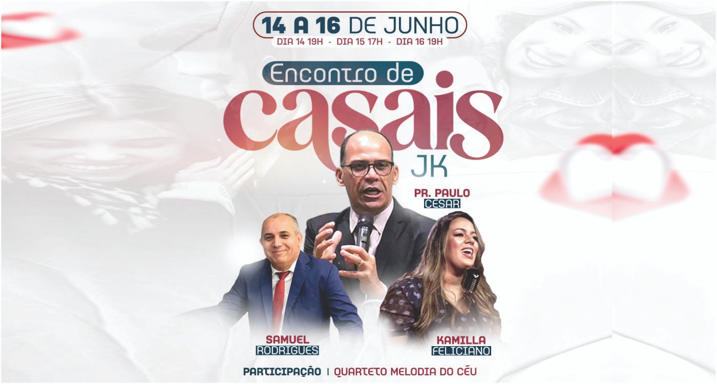 Imagem evento - ENCONTRO DE CASAIS JK 2024